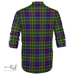 ScotsTee Shop Scottish Dalrymple Clan Tartan Mens Scottish Jacobite Ghillie Casual Shirt