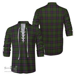 ScotsTee Shop Scottish Cochrane Clan Tartan Mens Scottish Jacobite Ghillie Casual Shirt