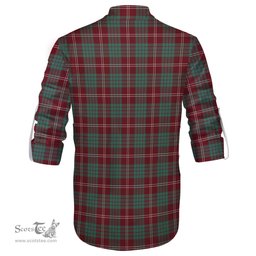 ScotsTee Shop Scottish Crawford Modern Clan Tartan Mens Scottish Jacobite Ghillie Casual Shirt