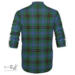 ScotsTee Shop Scottish Davidson Ancient Clan Tartan Mens Scottish Jacobite Ghillie Casual Shirt