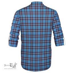 ScotsTee Shop Scottish Elliot Ancient Clan Crest Tartan Mens Scottish Jacobite Ghillie Casual Shirt