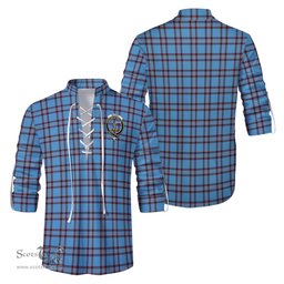 ScotsTee Shop Scottish Elliot Ancient Clan Crest Tartan Mens Scottish Jacobite Ghillie Casual Shirt