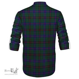 ScotsTee Shop Scottish Davidson Modern Clan Crest Tartan Mens Scottish Jacobite Ghillie Casual Shirt