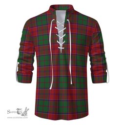ScotsTee Shop Scottish Grant Clan Tartan Mens Scottish Jacobite Ghillie Casual Shirt