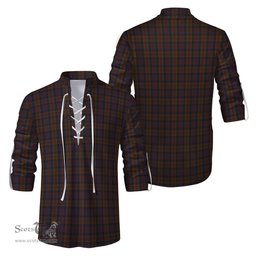 ScotsTee Shop Scottish Laois County Ireland Clan Tartan Mens Scottish Jacobite Ghillie Casual Shirt