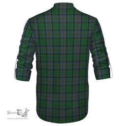 ScotsTee Shop Scottish Hope Vere Clan Crest Tartan Mens Scottish Jacobite Ghillie Casual Shirt