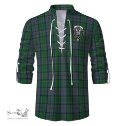 ScotsTee Shop Scottish Hope Vere Clan Crest Tartan Mens Scottish Jacobite Ghillie Casual Shirt