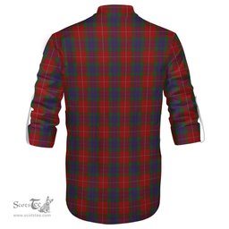 ScotsTee Shop Scottish Fraser Clan Crest Tartan Mens Scottish Jacobite Ghillie Casual Shirt