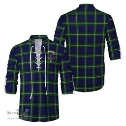 ScotsTee Shop Scottish Lammie Clan Crest Tartan Mens Scottish Jacobite Ghillie Casual Shirt