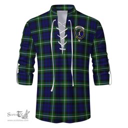 ScotsTee Shop Scottish Lammie Clan Crest Tartan Mens Scottish Jacobite Ghillie Casual Shirt