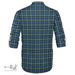 ScotsTee Shop Scottish Lamont Ancient Clan Crest Tartan Mens Scottish Jacobite Ghillie Casual Shirt