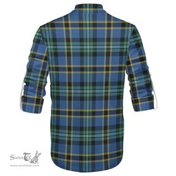 ScotsTee Shop Scottish Hope Ancient Clan Tartan Mens Scottish Jacobite Ghillie Casual Shirt