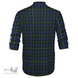 ScotsTee Shop Scottish Gow Hunting Clan Tartan Mens Scottish Jacobite Ghillie Casual Shirt