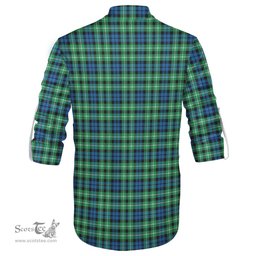 ScotsTee Shop Scottish Graham of Montrose Ancient Clan Crest Tartan Mens Scottish Jacobite Ghillie Casual Shirt