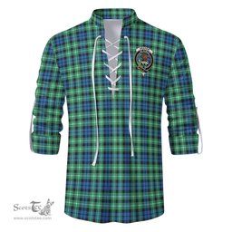 ScotsTee Shop Scottish Graham of Montrose Ancient Clan Crest Tartan Mens Scottish Jacobite Ghillie Casual Shirt