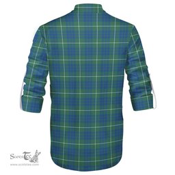 ScotsTee Shop Scottish Hamilton Hunting Ancient Clan Tartan Mens Scottish Jacobite Ghillie Casual Shirt