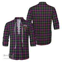 ScotsTee Shop Scottish Logan Modern Clan Crest Tartan Mens Scottish Jacobite Ghillie Casual Shirt