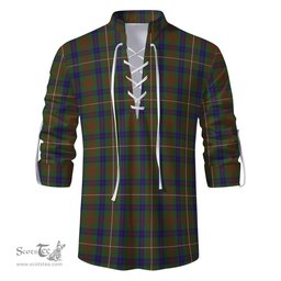 ScotsTee Shop Scottish Fraser Hunting Clan Tartan Mens Scottish Jacobite Ghillie Casual Shirt