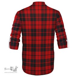 ScotsTee Shop Scottish Hogg Clan Crest Tartan Mens Scottish Jacobite Ghillie Casual Shirt