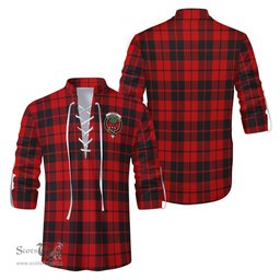 ScotsTee Shop Scottish Hogg Clan Crest Tartan Mens Scottish Jacobite Ghillie Casual Shirt