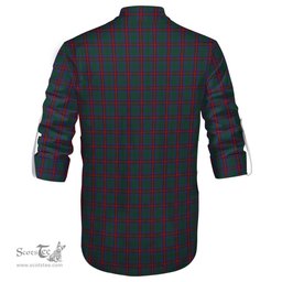 ScotsTee Shop Scottish Jardine Dress Clan Tartan Mens Scottish Jacobite Ghillie Casual Shirt