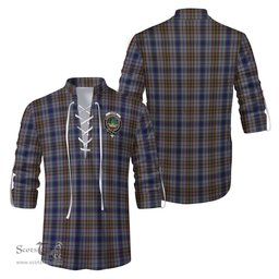 ScotsTee Shop Scottish Gayre Hunting Clan Crest Tartan Mens Scottish Jacobite Ghillie Casual Shirt