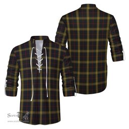 ScotsTee Shop Scottish Gwynn Clan Tartan Mens Scottish Jacobite Ghillie Casual Shirt