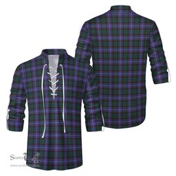ScotsTee Shop Scottish Guthrie Modern Clan Tartan Mens Scottish Jacobite Ghillie Casual Shirt