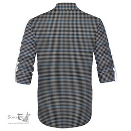 ScotsTee Shop Scottish Gladstone Clan Crest Tartan Mens Scottish Jacobite Ghillie Casual Shirt