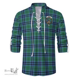 ScotsTee Shop Scottish Keith Ancient Clan Crest Tartan Mens Scottish Jacobite Ghillie Casual Shirt