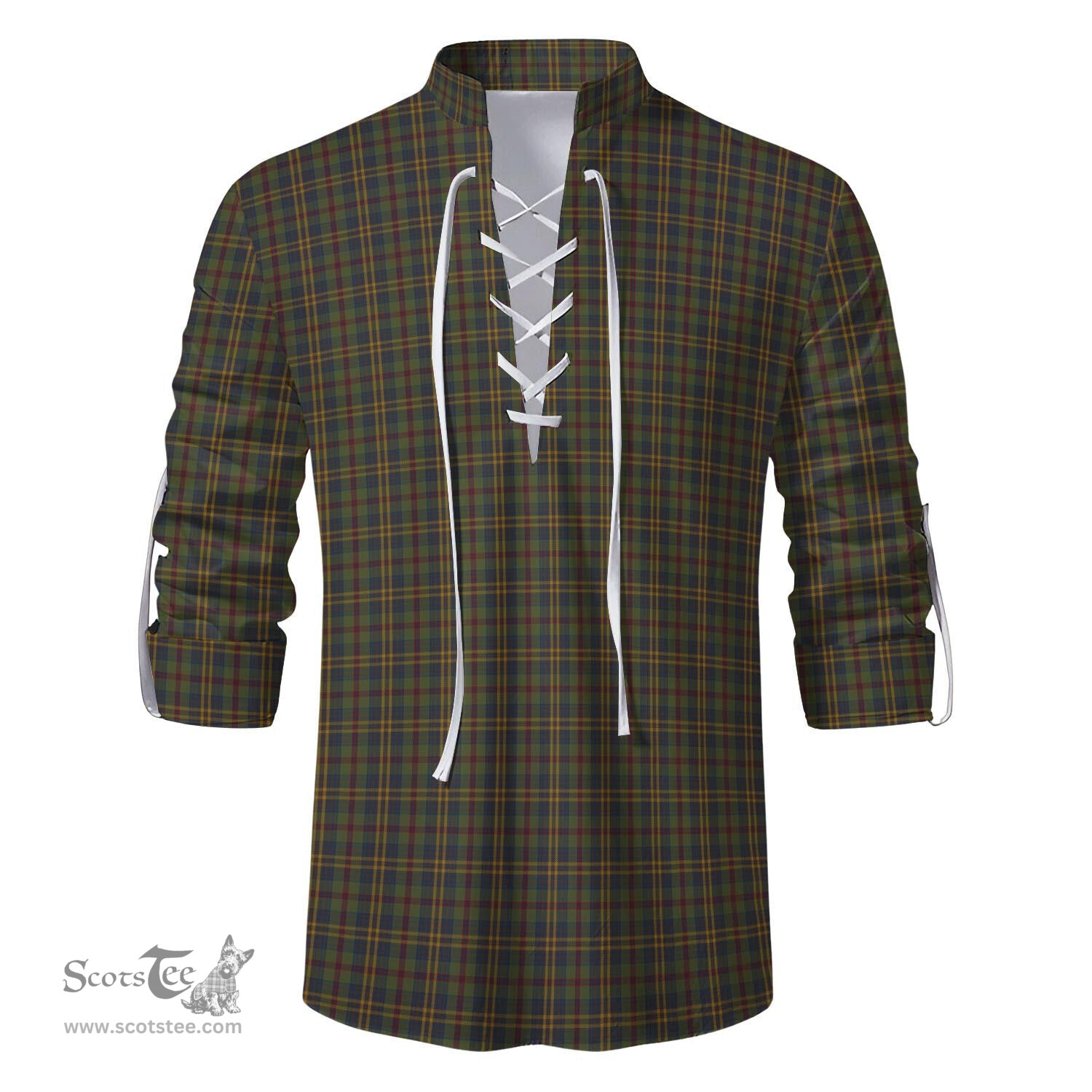 ScotsTee Shop Scottish Limerick County Ireland Clan Tartan Mens Scottish Jacobite Ghillie Casual Shirt