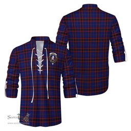 ScotsTee Shop Scottish Home Modern Clan Crest Tartan Mens Scottish Jacobite Ghillie Casual Shirt