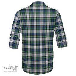 ScotsTee Shop Scottish Gordon Dress Ancient Clan Crest Tartan Mens Scottish Jacobite Ghillie Casual Shirt