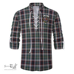 ScotsTee Shop Scottish Innes Dress Clan Crest Tartan Mens Scottish Jacobite Ghillie Casual Shirt
