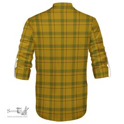 ScotsTee Shop Scottish Houston Clan Crest Tartan Mens Scottish Jacobite Ghillie Casual Shirt