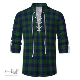 ScotsTee Shop Scottish Keith Modern Clan Tartan Mens Scottish Jacobite Ghillie Casual Shirt