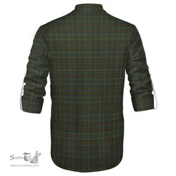 ScotsTee Shop Scottish Kerry County Ireland Clan Tartan Mens Scottish Jacobite Ghillie Casual Shirt