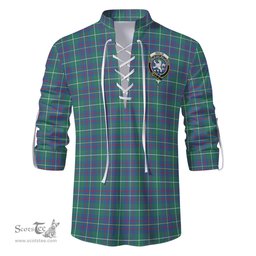 ScotsTee Shop Scottish Inglis Ancient Clan Crest Tartan Mens Scottish Jacobite Ghillie Casual Shirt