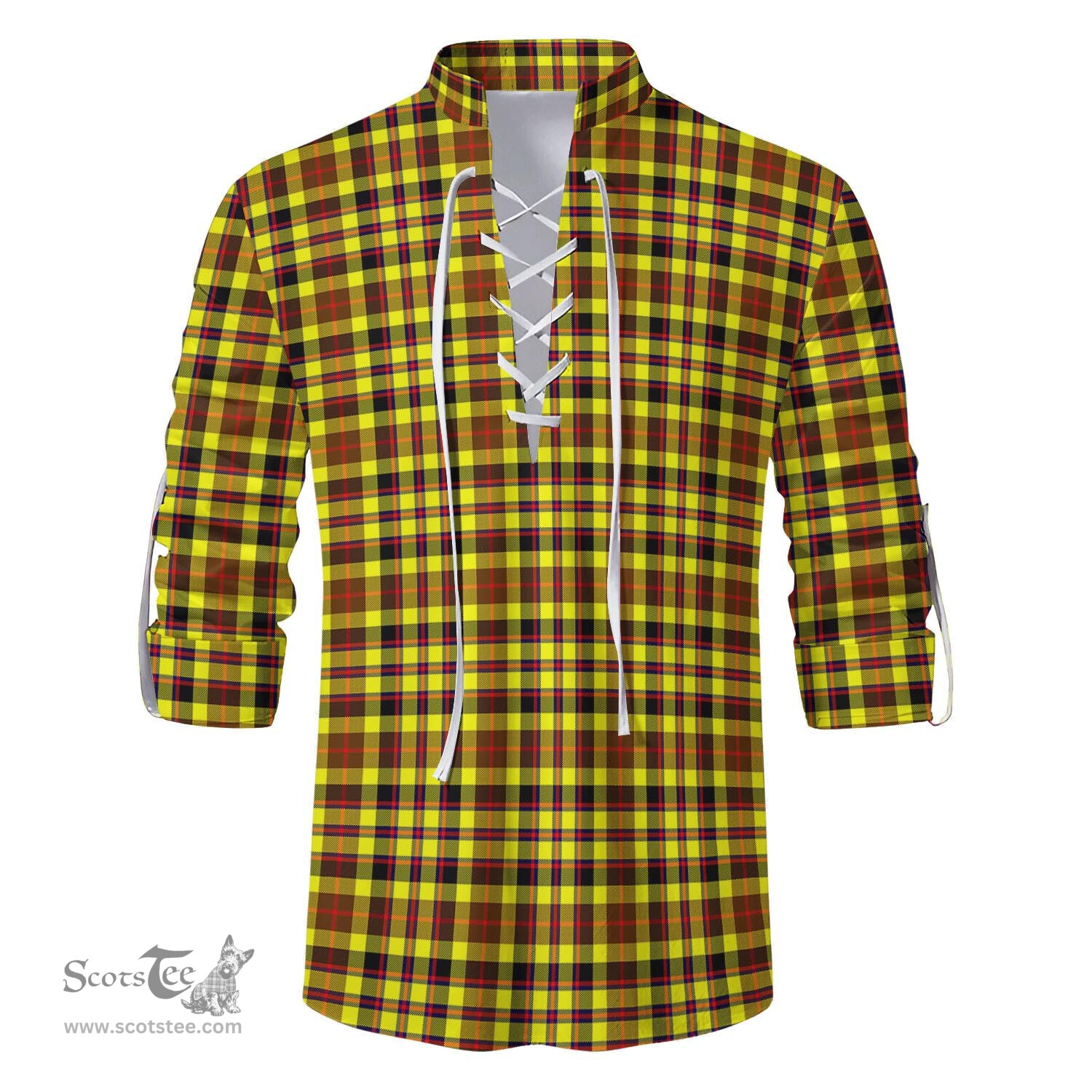 ScotsTee Shop Scottish Jardine Modern Clan Tartan Mens Scottish Jacobite Ghillie Casual Shirt