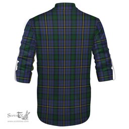 ScotsTee Shop Scottish Hope Clan Originaux Clan Crest Tartan Mens Scottish Jacobite Ghillie Casual Shirt