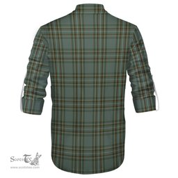 ScotsTee Shop Scottish Kelly Dress Clan Crest Tartan Mens Scottish Jacobite Ghillie Casual Shirt