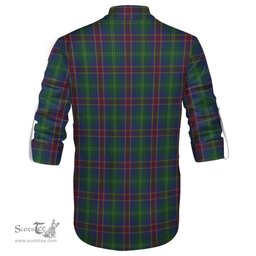 ScotsTee Shop Scottish Hart of Scotland Clan Tartan Mens Scottish Jacobite Ghillie Casual Shirt