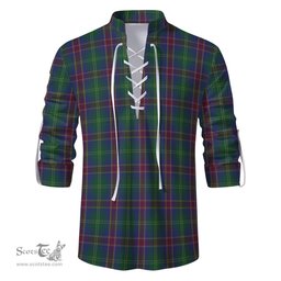 ScotsTee Shop Scottish Hart of Scotland Clan Tartan Mens Scottish Jacobite Ghillie Casual Shirt