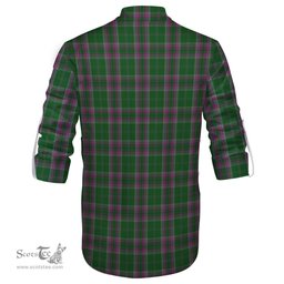ScotsTee Shop Scottish Gray Hunting Clan Tartan Mens Scottish Jacobite Ghillie Casual Shirt