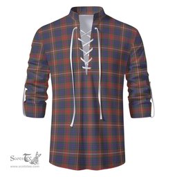 ScotsTee Shop Scottish Fraser Hunting Modern Clan Tartan Mens Scottish Jacobite Ghillie Casual Shirt