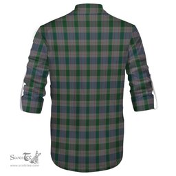 ScotsTee Shop Scottish Lloyd of Wales Clan Tartan Mens Scottish Jacobite Ghillie Casual Shirt