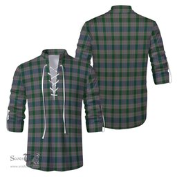 ScotsTee Shop Scottish Lloyd of Wales Clan Tartan Mens Scottish Jacobite Ghillie Casual Shirt
