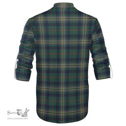 ScotsTee Shop Scottish Kennedy Modern Clan Crest Tartan Mens Scottish Jacobite Ghillie Casual Shirt