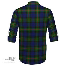 ScotsTee Shop Scottish Jamieson Clan Tartan Mens Scottish Jacobite Ghillie Casual Shirt
