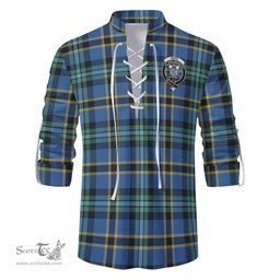 ScotsTee Shop Scottish Hope Ancient Clan Crest Tartan Mens Scottish Jacobite Ghillie Casual Shirt